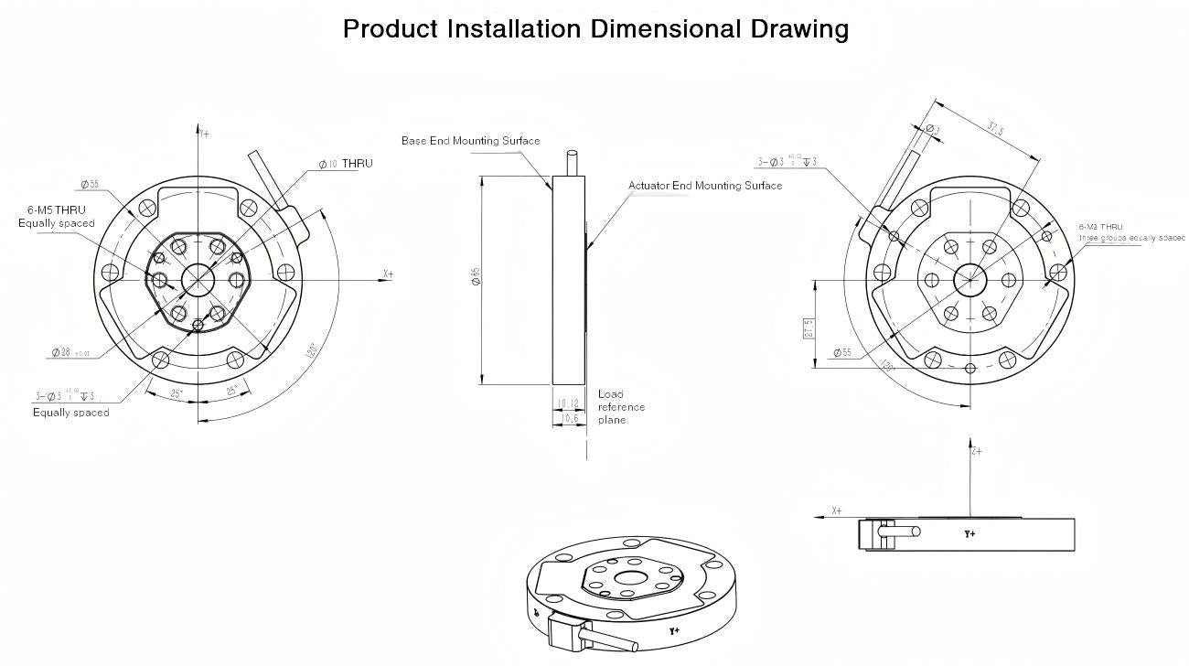 Kunwei KWR65-ET Series Sensor | Force Sensor for Robotics & Automation detail image 2