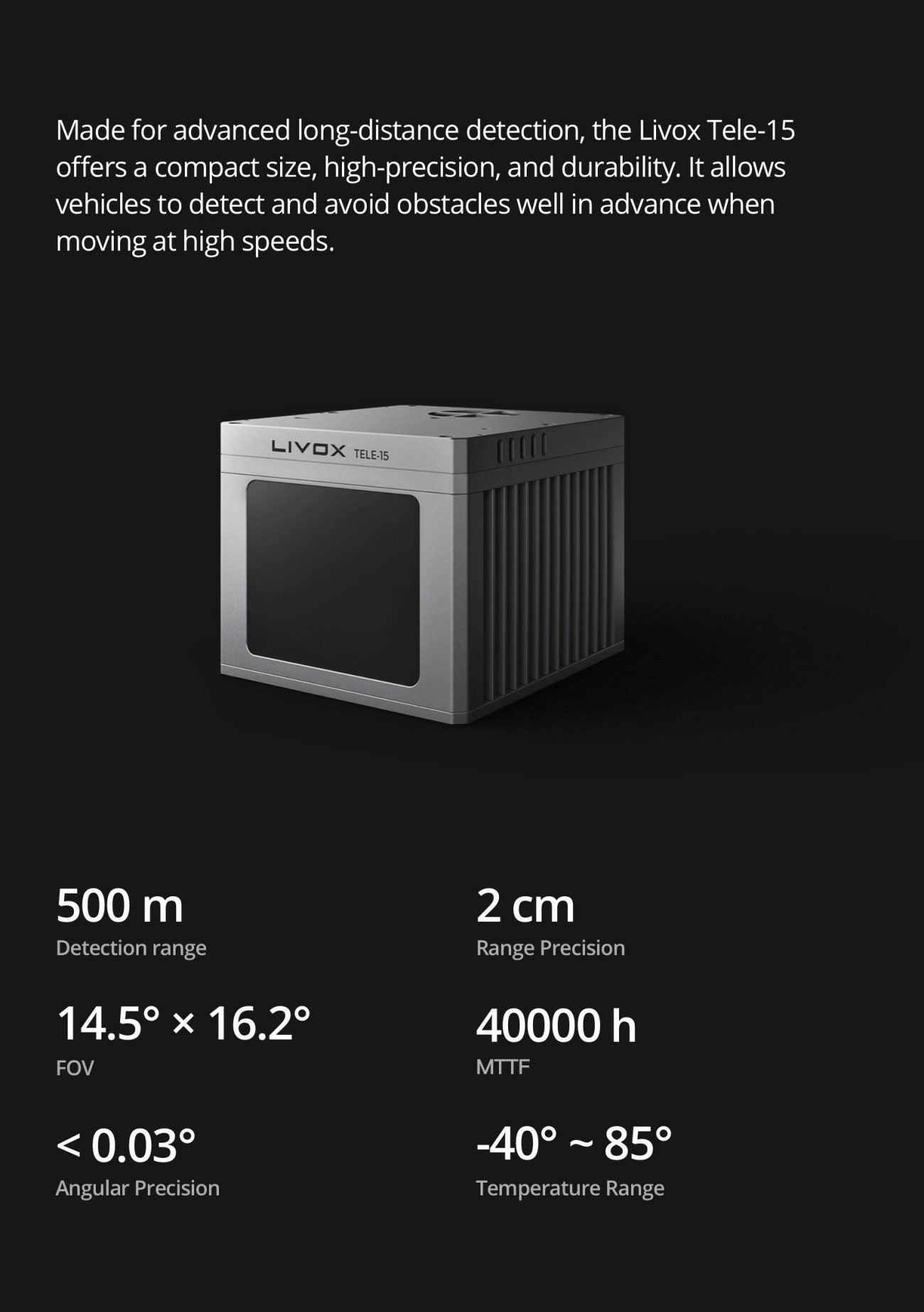 Livox TELE-15 LiDAR for Robotics & Mapping