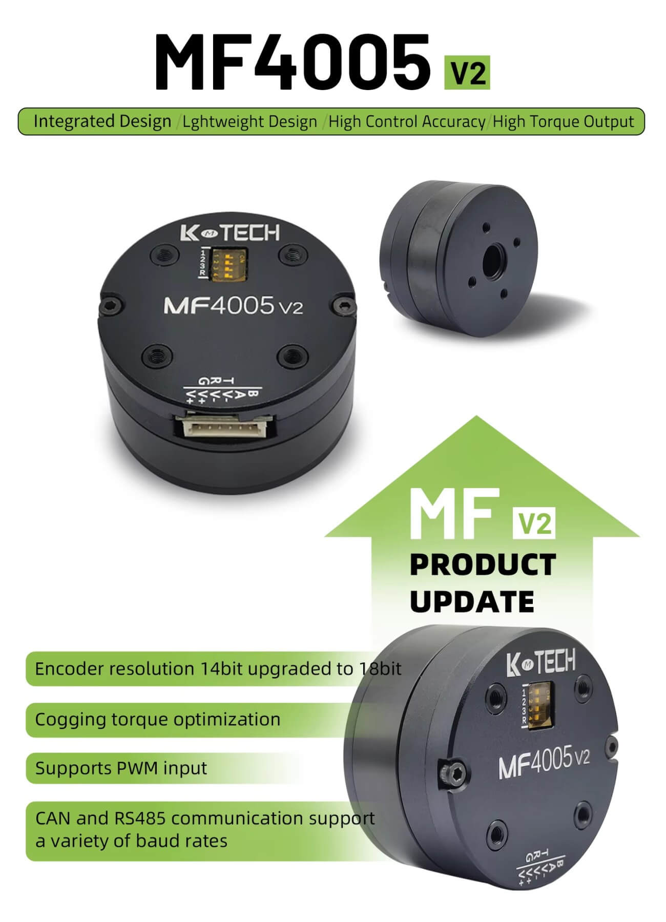 LKMTECH MF4005-V2 Motor detail image 1