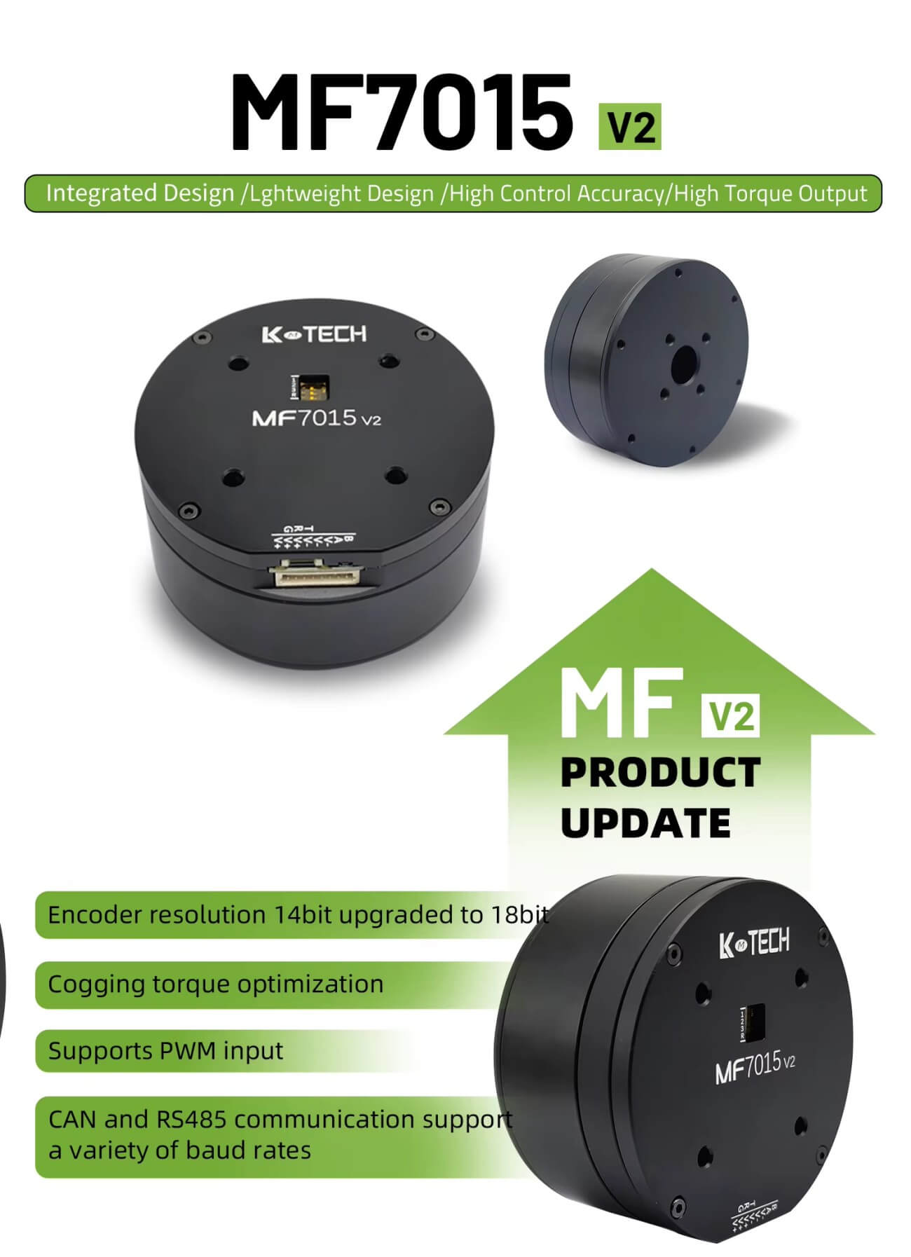 LKMTECH MF7015-V2 Motor detail image 1