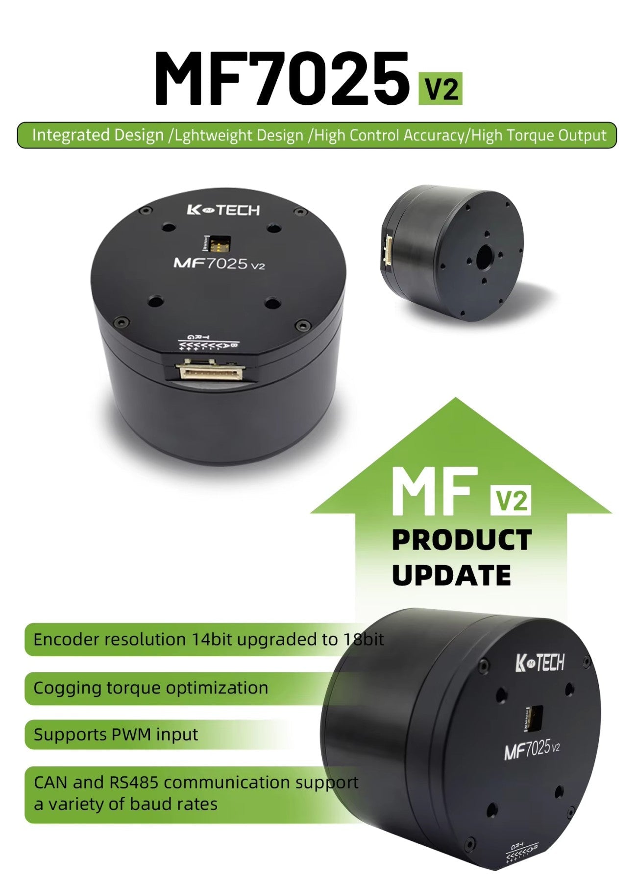 LKMTECH MF7025-V2 Motor detail image 1