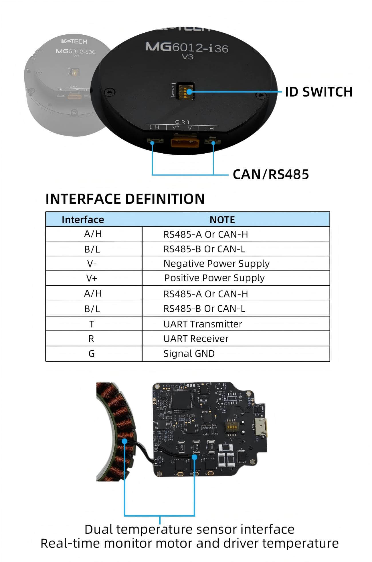 LKMTECH MG6012-i36-V3 Motor detail image 4