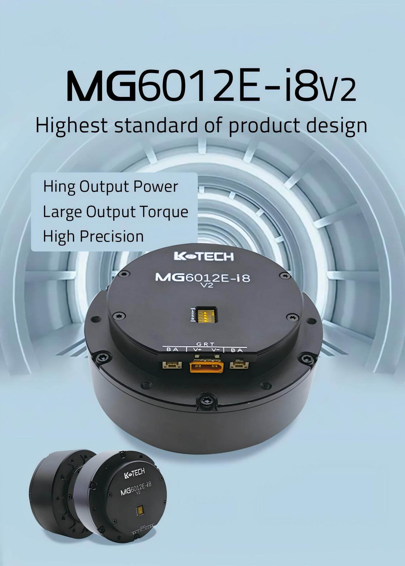 LKMTECH MG6012E-i8-V2 Motor | Robot Servo Motor for Robotics Development