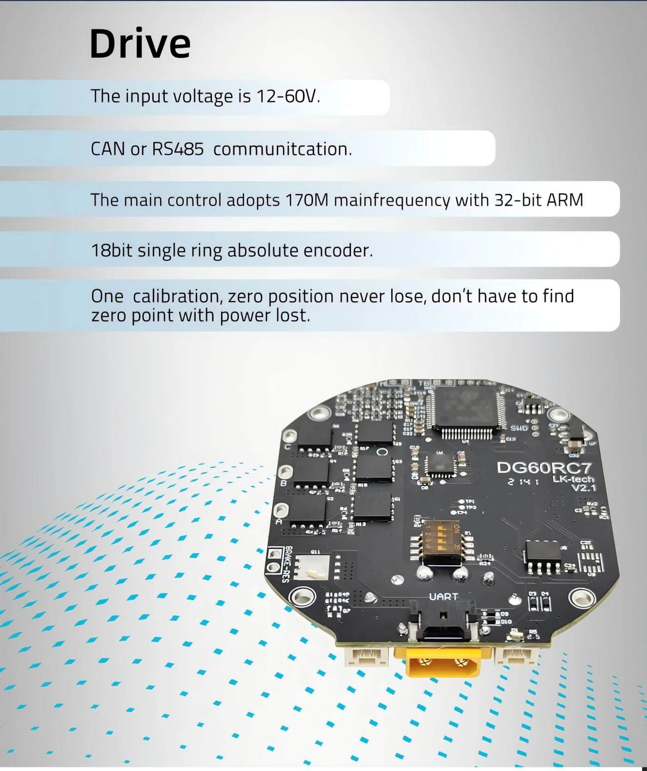 LKMTECH MG6012E-i8-V2 Motor | Robot Servo Motor for Robotics Development