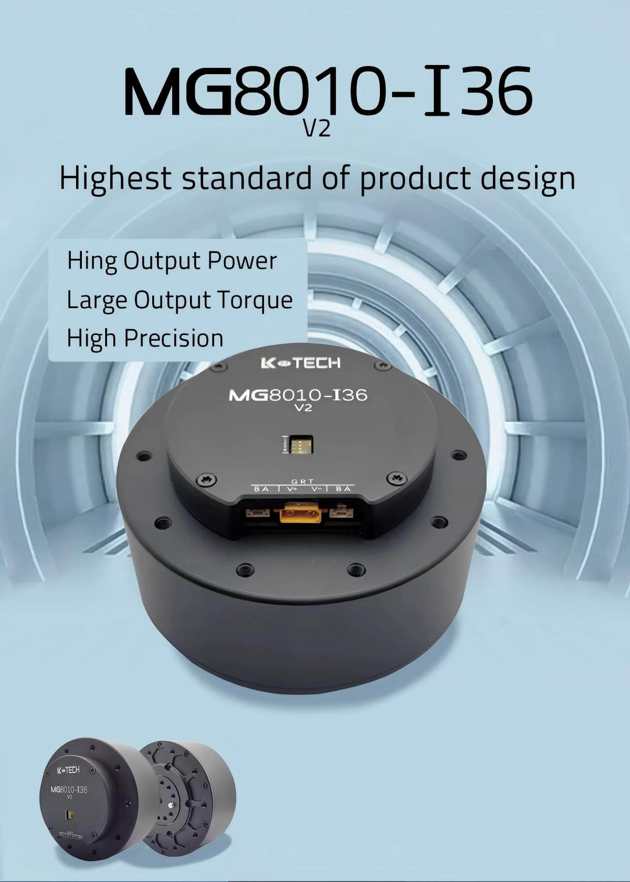 LKMTECH MG8010-i36-V2 Motor | Robot Servo Motor for Robotics Development