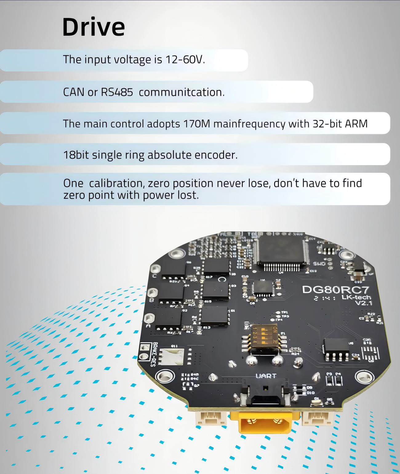 LKMTECH MG8010-i36-V2 Motor | Robot Servo Motor for Robotics Development