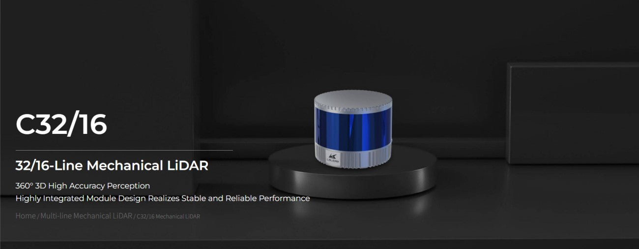LSLIDAR C16 LiDAR | Robot LiDAR Sensor for Robotics & Mapping detail image 1