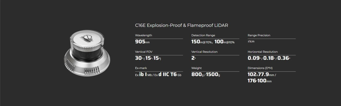 LSLIDAR C16 LiDAR | Robot LiDAR Sensor for Robotics & Mapping detail image 11
