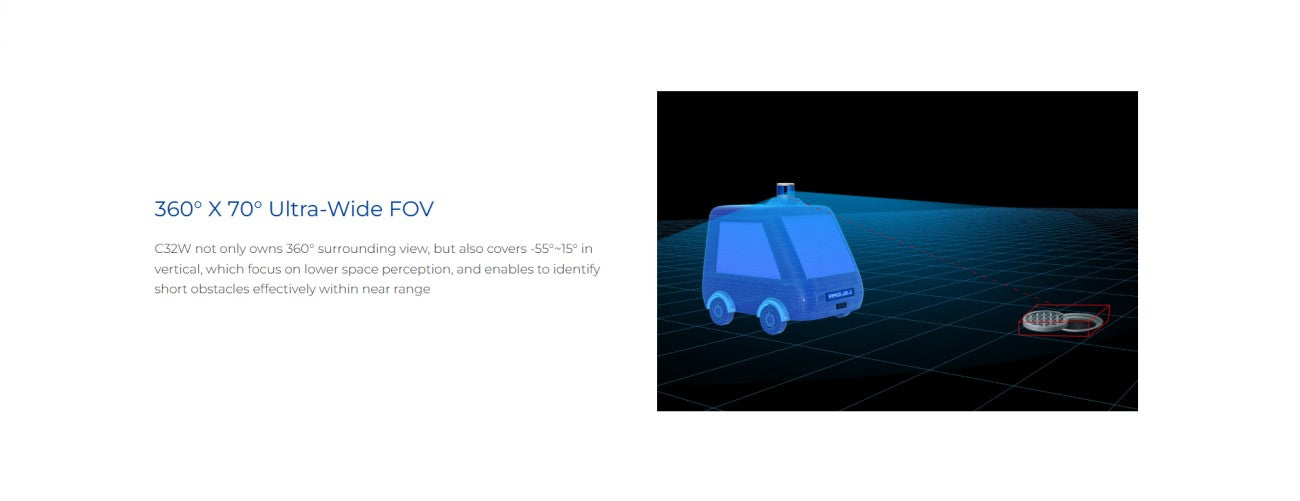 LSLIDAR C32 LiDAR | Robot LiDAR Sensor for Robotics & Mapping detail image 10