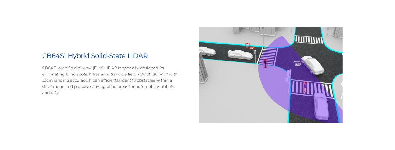 LSLIDAR CB64S1 LiDAR | Robot LiDAR Sensor for Robotics & Mapping detail image 2