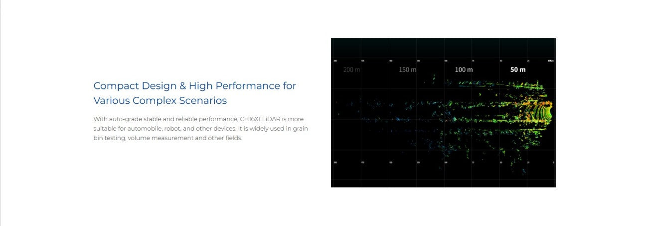 LSLIDAR CH16X1 LiDAR | Robot LiDAR Sensor for Robotics & Mapping detail image 4