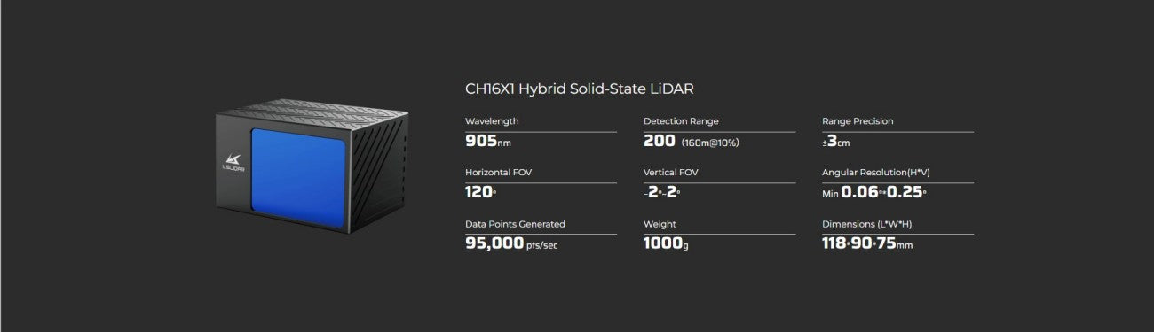 LSLIDAR CH16X1 LiDAR | Robot LiDAR Sensor for Robotics & Mapping detail image 5