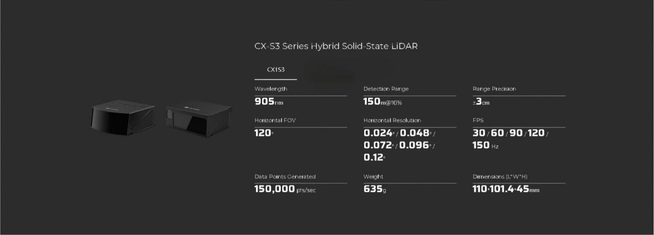 LSLIDAR CX-S3 LiDAR | Robot LiDAR Sensor for Robotics & Mapping detail image 4