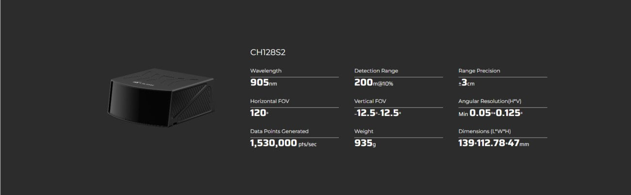 LSLIDAR CX128S2 LiDAR | Robot LiDAR Sensor for Robotics & Mapping detail image 3