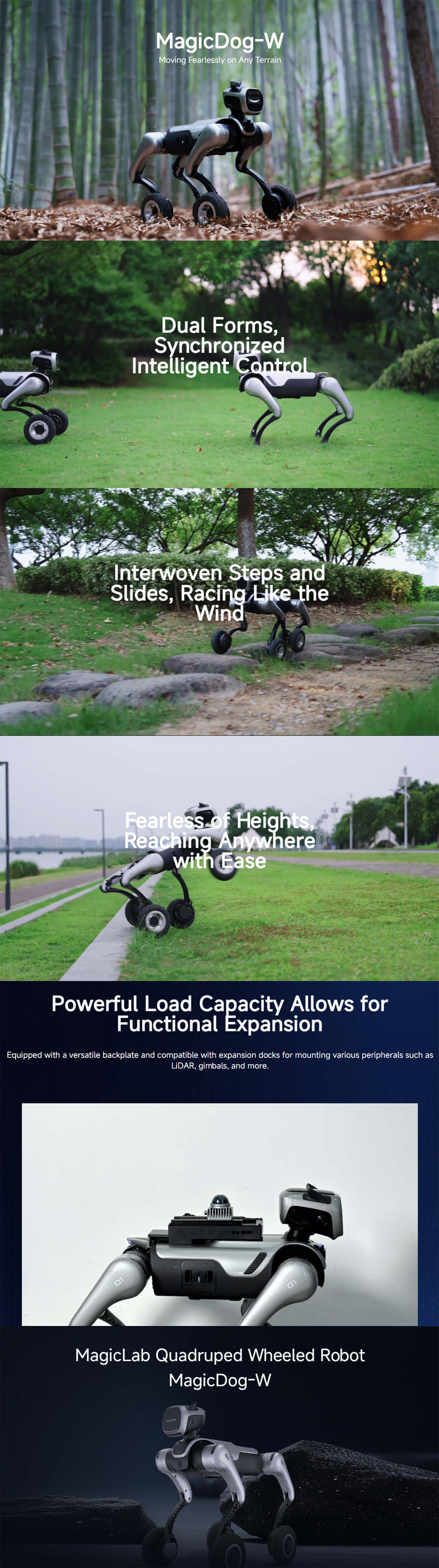 MagicLab MagicDog W Robot | Quadruped Robot Platform for Robotics Research detail image 1