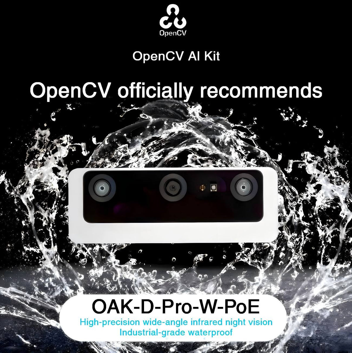 OAKChina OAK-D-Pro-W-PoE Camera | Robot Camera for AI Vision detail image 1