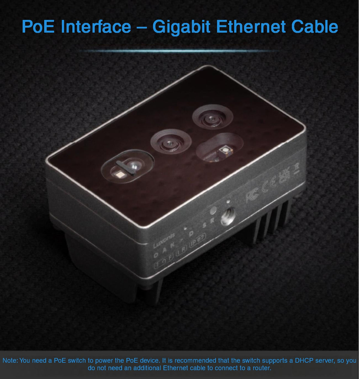 OAKChina OAK-D-SR-PoE Camera | Robot Camera for AI Vision detail image 2