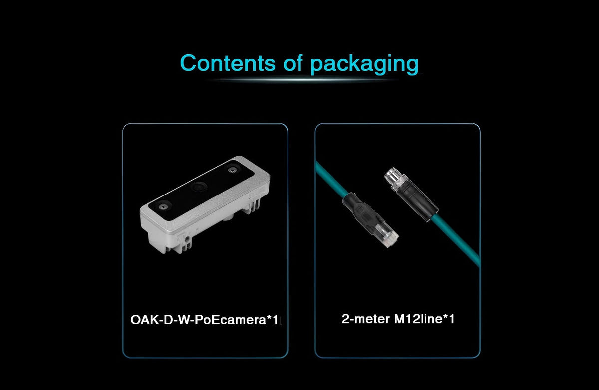 OAKChina OAK-D-W-PoE Camera | Robot Camera for AI Vision detail image 5