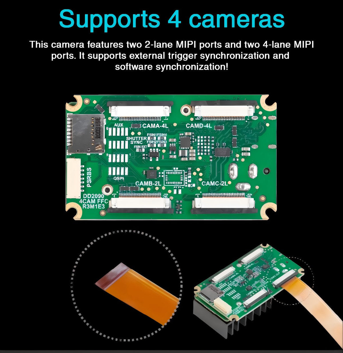 OAKChina OAK-FFC-4P Camera | Robot Camera for AI Vision detail image 3