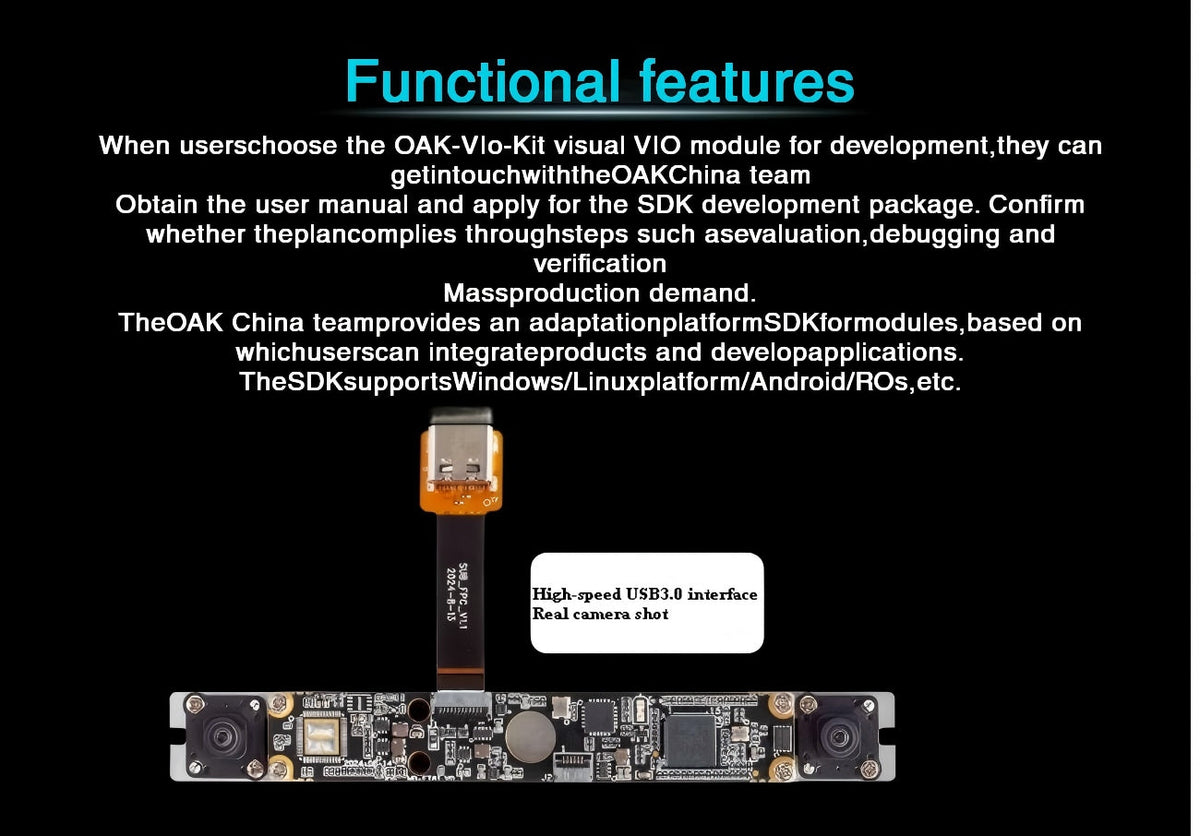 OAKChina OAK-VIO-KIT Camera | Robot Camera for AI Vision detail image 2