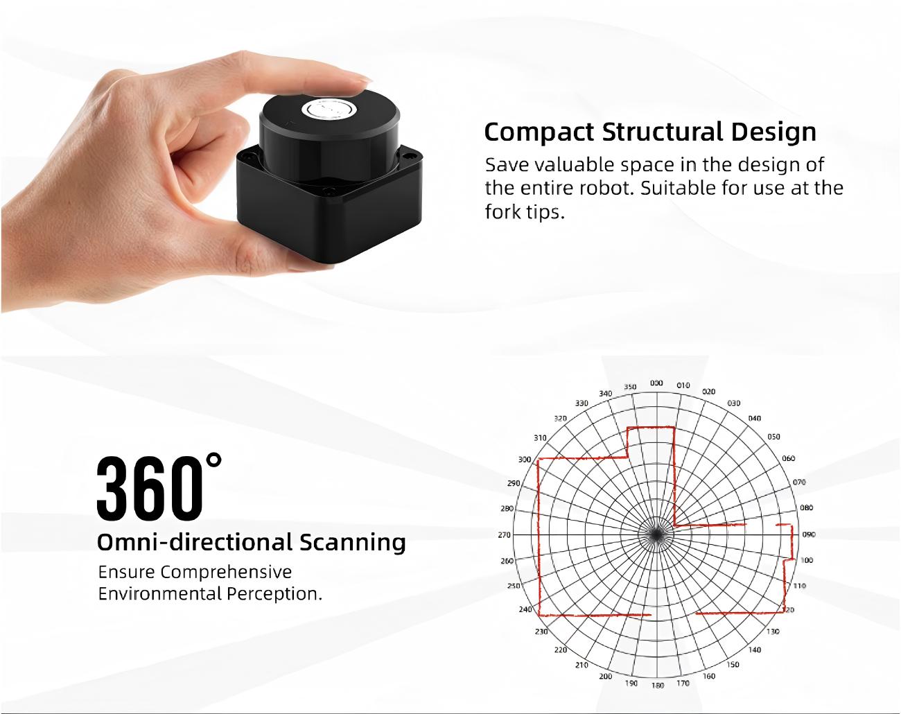 PACECAT LDS-E200 LiDAR | Robot LiDAR Sensor for Robotics & Mapping detail image 3