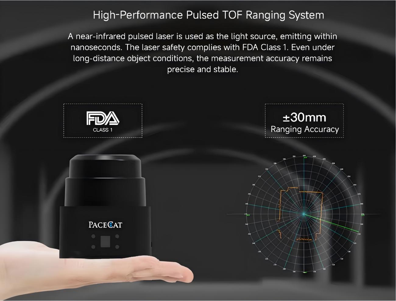PACECAT LDS-E330/E320 LiDAR | Robot LiDAR Sensor for Robotics & Mapping detail image 5