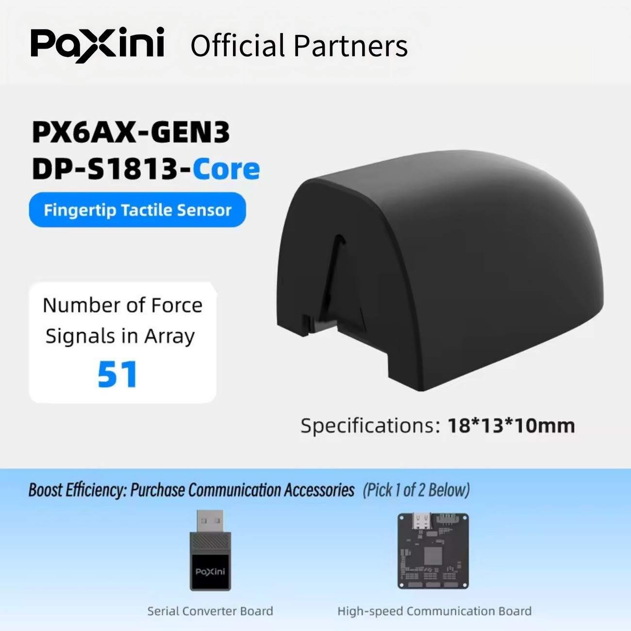 PaXini PX-6AX GEN3 Multidimensional Tactile Sensor | Tactile Sensor for Robot Touch Sensing And Tactile Perception detail image 3