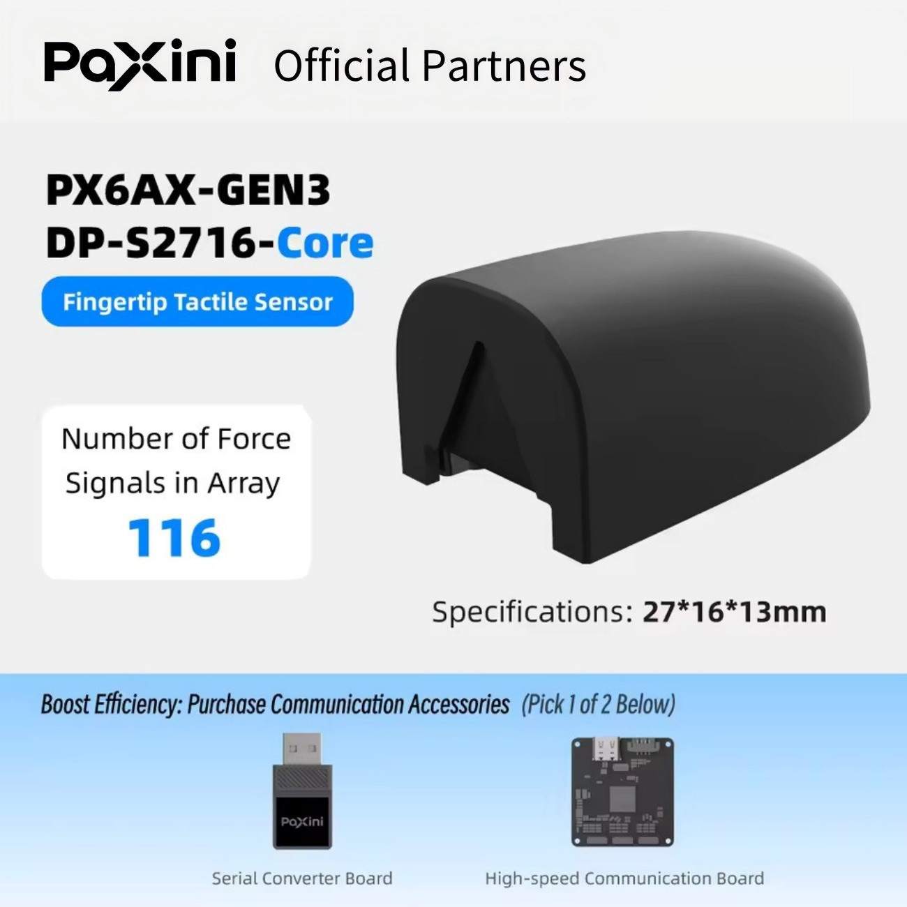 PaXini PX-6AX GEN3 Multidimensional Tactile Sensor | Tactile Sensor for Robot Touch Sensing And Tactile Perception detail image 4