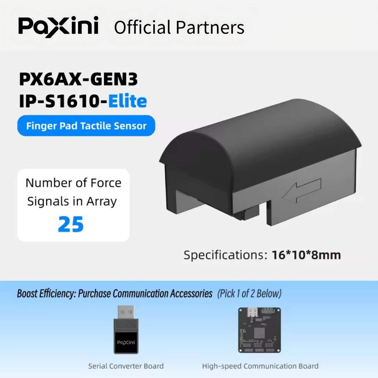 PaXini PX-6AX GEN3 Multidimensional Tactile Sensor | Tactile Sensor for Robot Touch Sensing And Tactile Perception detail image 10