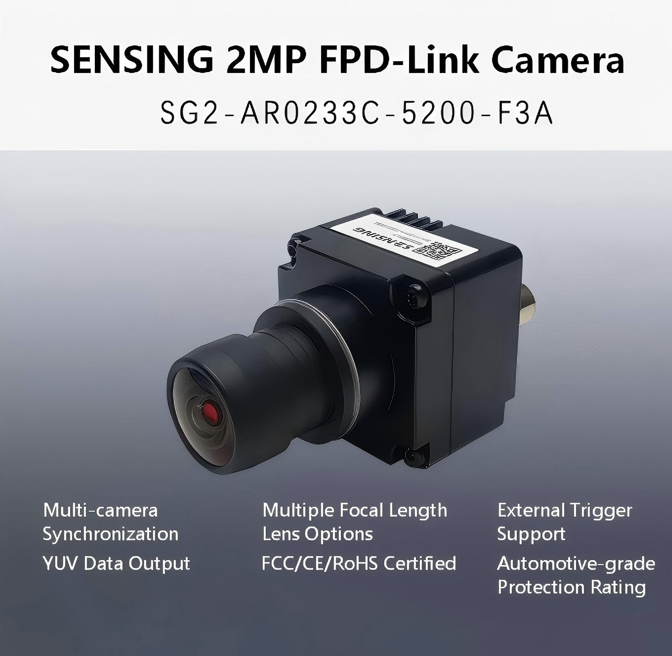SENSING SG2-AR0233C-5200-F3A Camera detail image 1