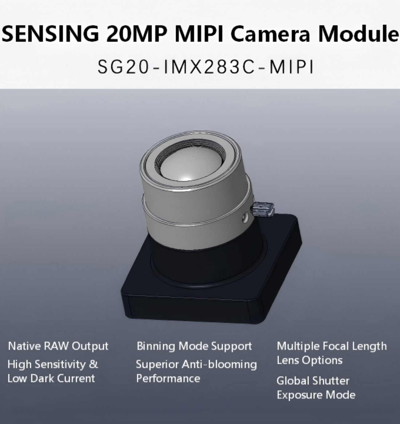 SENSING SG20-IMX283C-MIPI Camera detail image 1