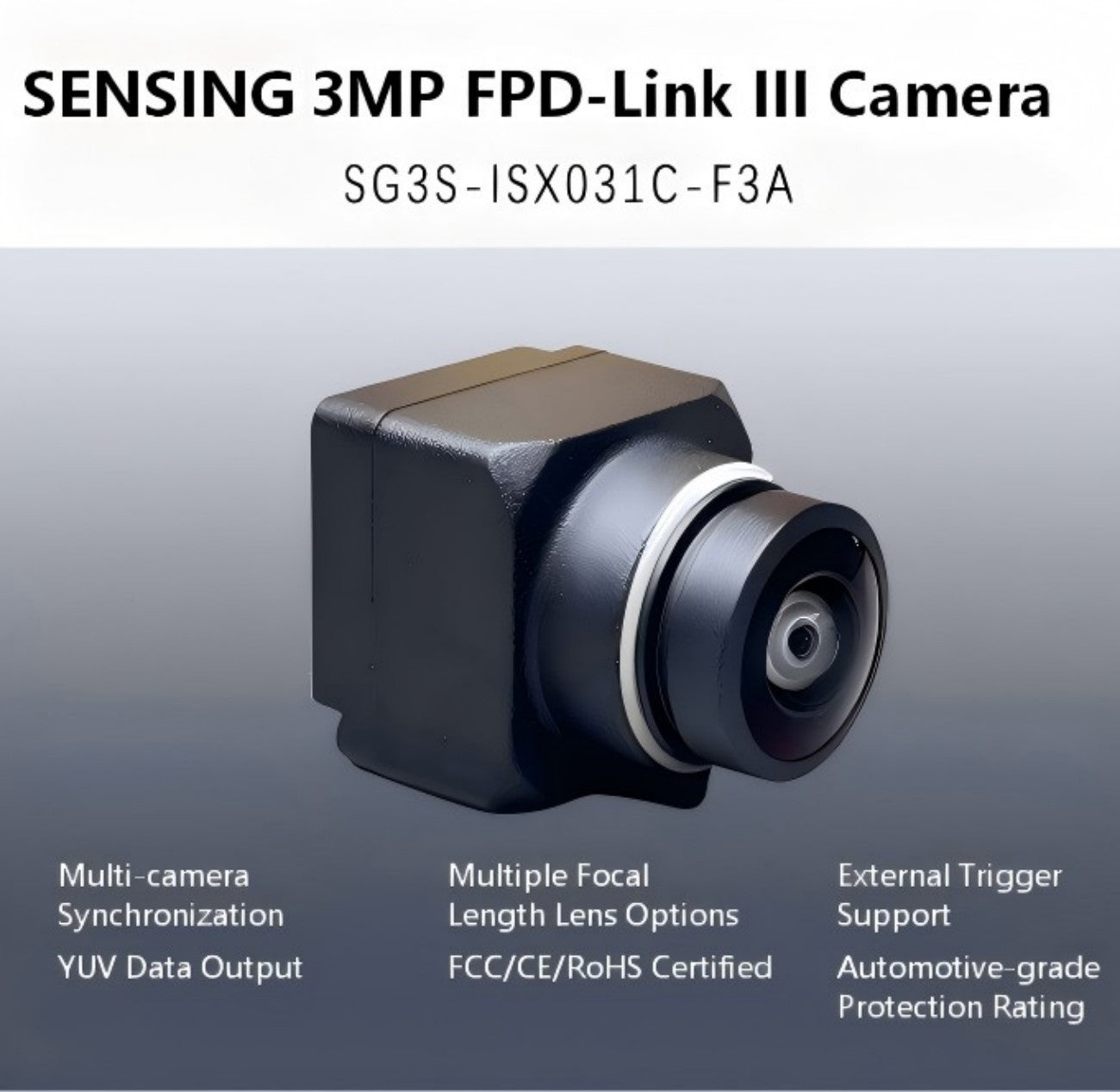 SENSING SG3S-ISX031C-F3A Camera detail image 1