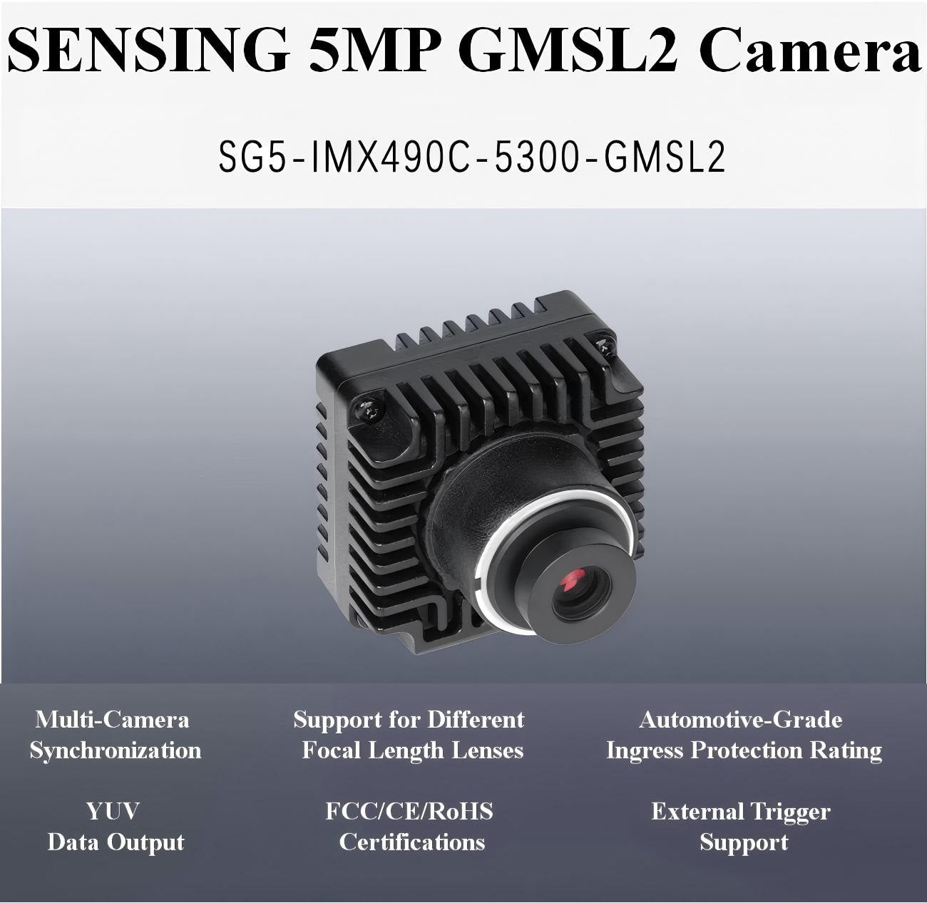 SENSING SG5-IMX490C-5300-GMSL2 Camera detail image 1