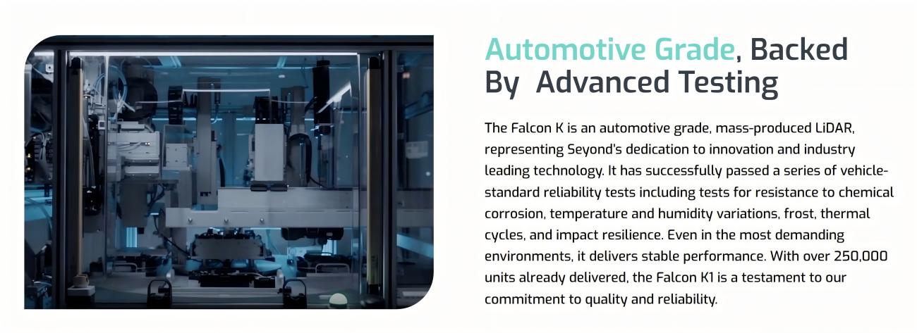 Seyond Falcon K2 LiDAR | Robot LiDAR Sensor for Robotics & Mapping detail image 1