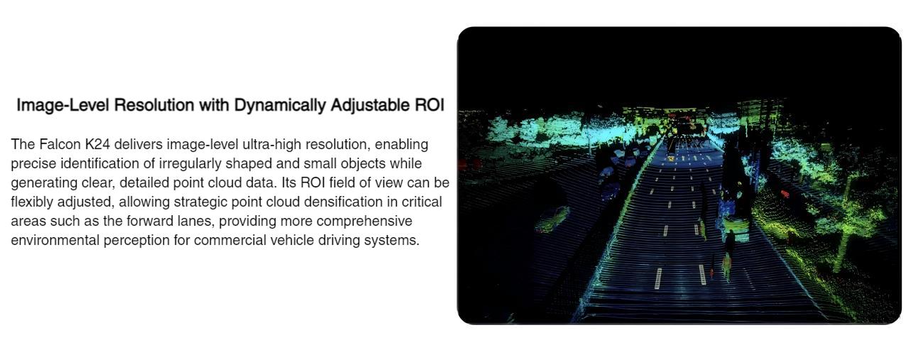 Seyond Falcon K24 LiDAR | Robot LiDAR Sensor for Robotics & Mapping detail image 2