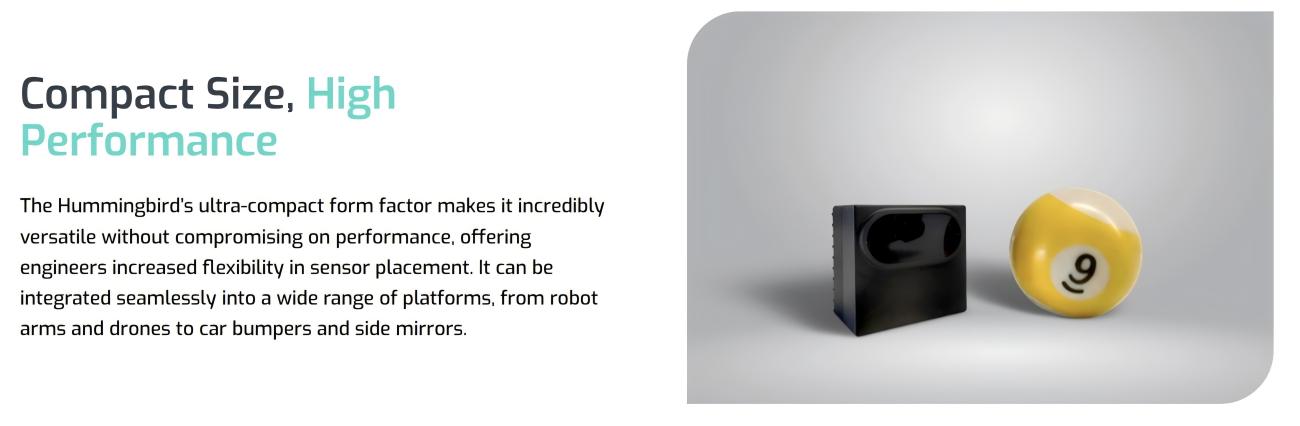 Seyond Hummingbird D1 LiDAR | Robot LiDAR Sensor for Robotics & Mapping detail image 2