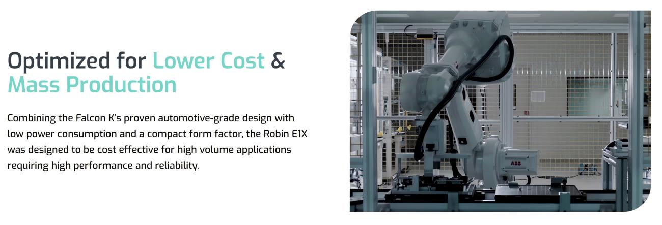 Seyond Robin E1X LiDAR | Robot LiDAR Sensor for Robotics & Mapping detail image 3