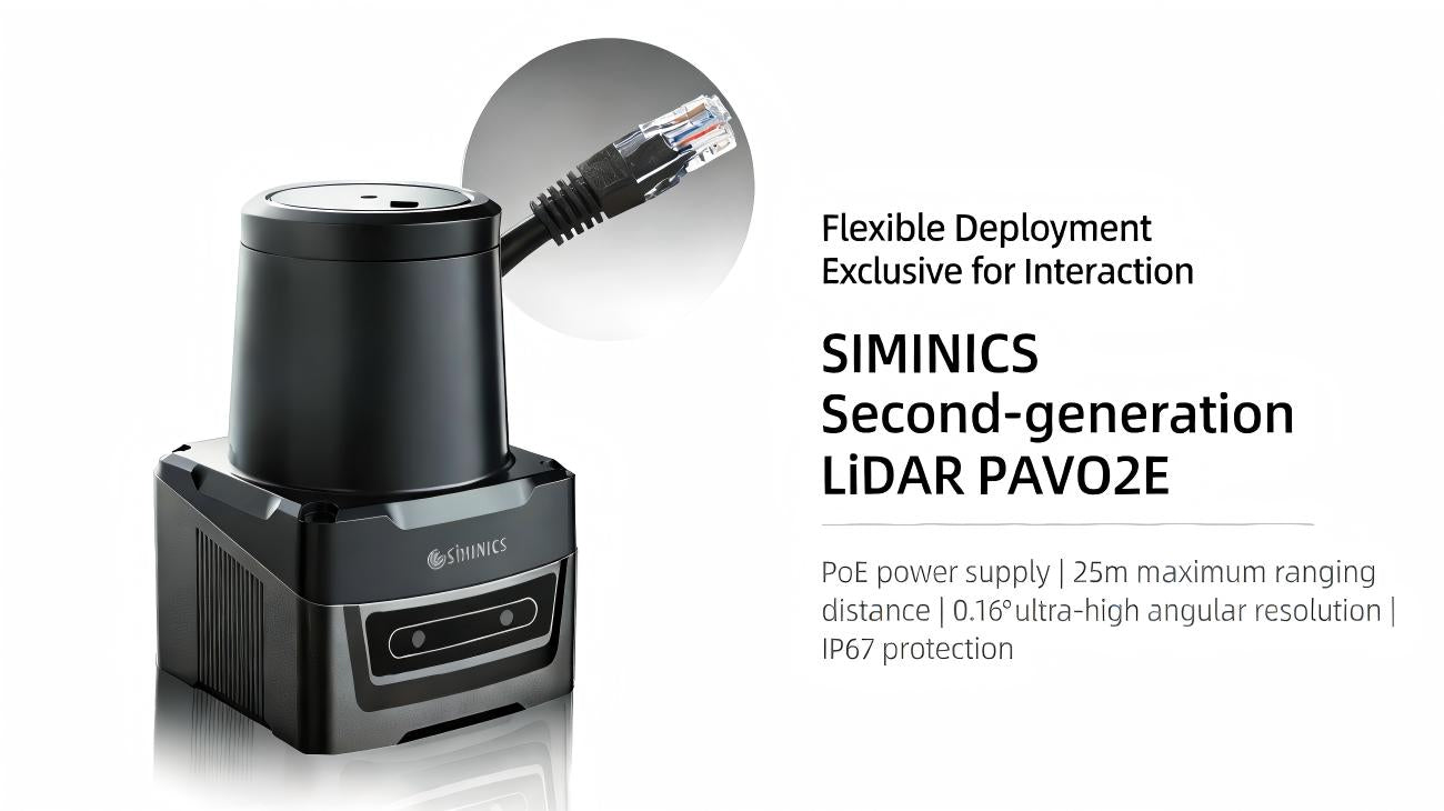 SIMINICS PAVO2E LiDAR | Robot LiDAR Sensor for Robotics & Mapping detail image 1