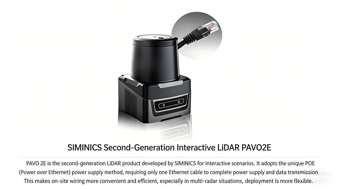 SIMINICS PAVO2E LiDAR | Robot LiDAR Sensor for Robotics & Mapping detail image 2