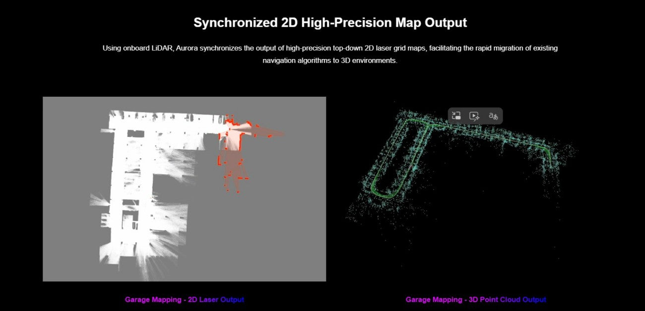SLAMTEC Aurora LiDAR | Robot LiDAR Sensor for Robotics & Mapping detail image 14
