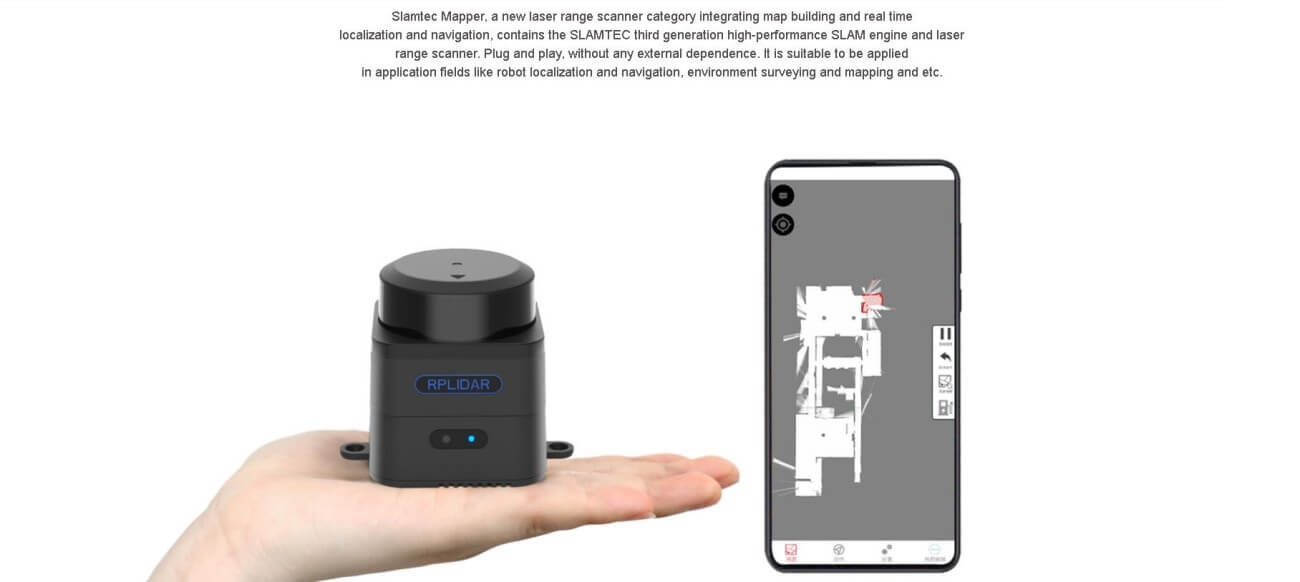 SLAMTEC Mapper M2M3 LiDAR | Robot LiDAR Sensor for Robotics & Mapping detail image 2