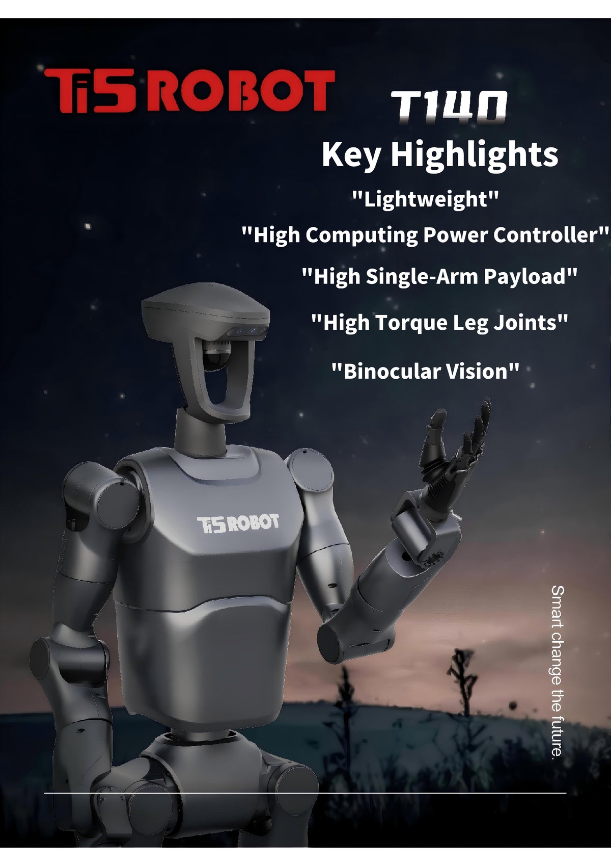 Ti5 ROBOT T140 Robot | Humanoid Robot Platform for Robotics Research detail image 2
