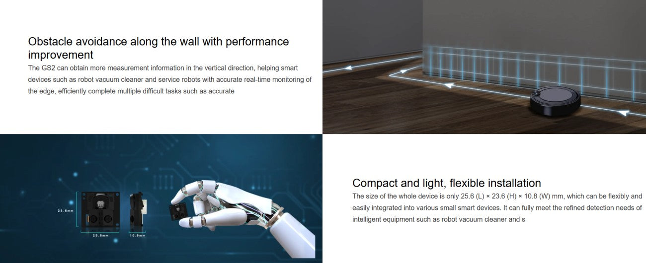 YDLIDAR GS2 LiDAR | Robot LiDAR Sensor for Robotics & Mapping detail image 2