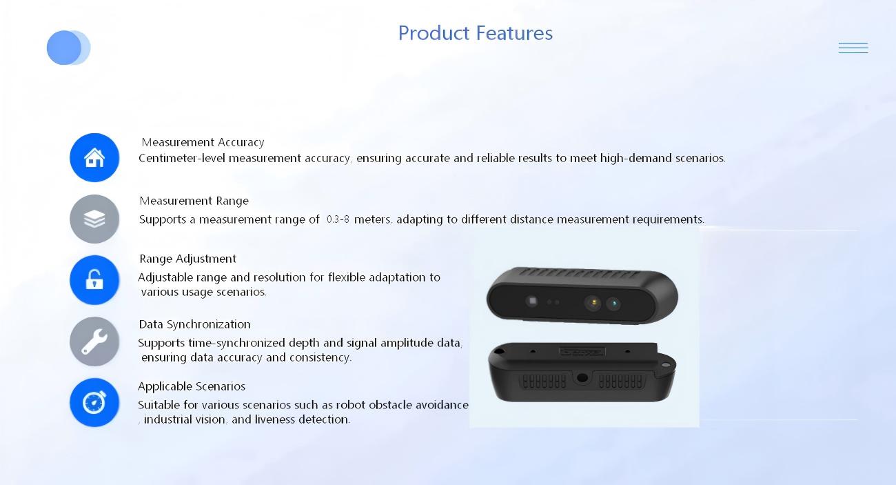 Yunshis iHawk100R Camera | RGBD Depth Camera for Robotics & AI Vision