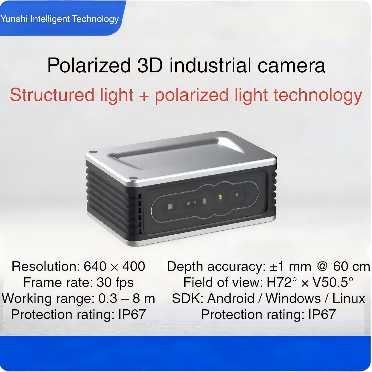 Yunshis iHawkP100E Camera | RGBD Depth Camera for Robotics & AI Vision