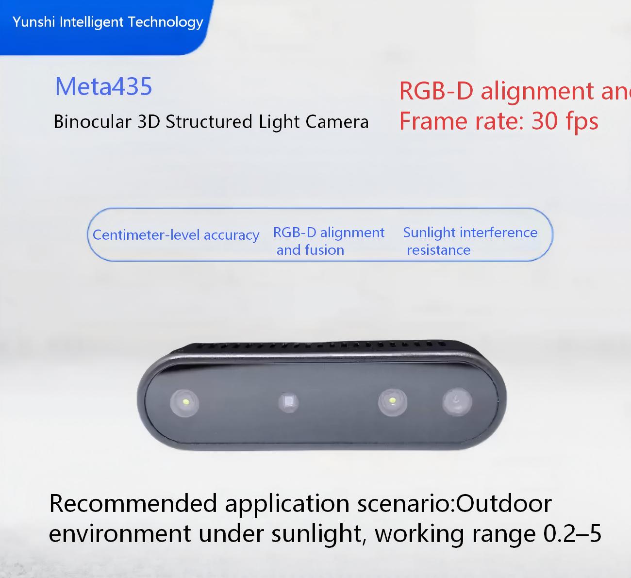 Yunshis Meta435 Camera | RGBD Depth Camera for Robotics & AI Vision