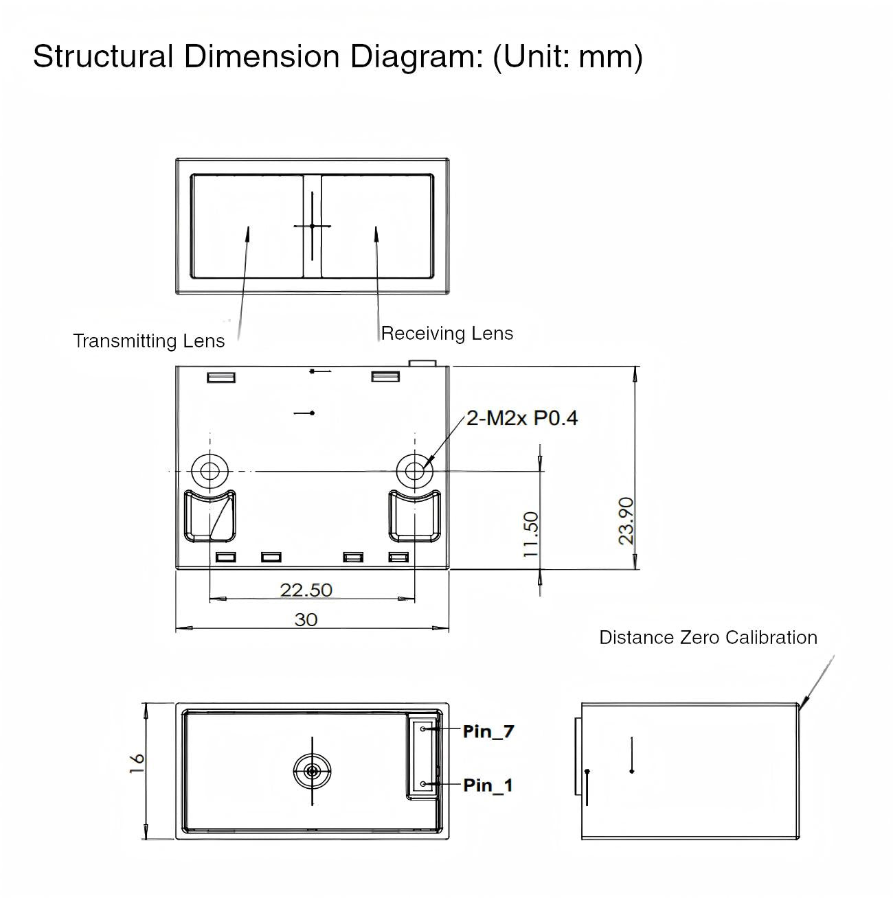 Yunshis MVR2EB Laser Ranging Module | Laser Ranging Module for Robotics & Automation