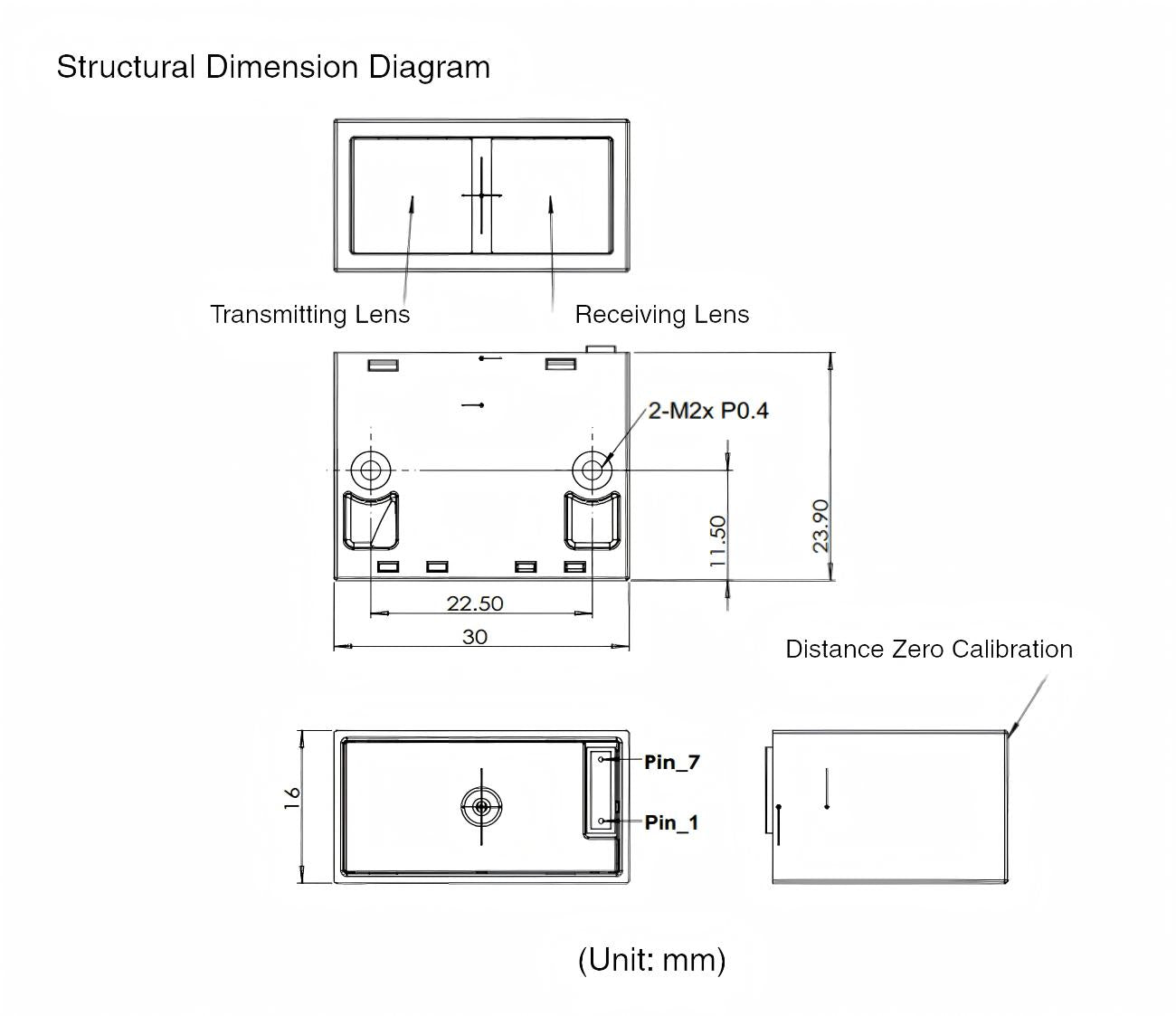 Yunshis MVR2TB Laser Ranging Module | Laser Ranging Module for Robotics & Automation