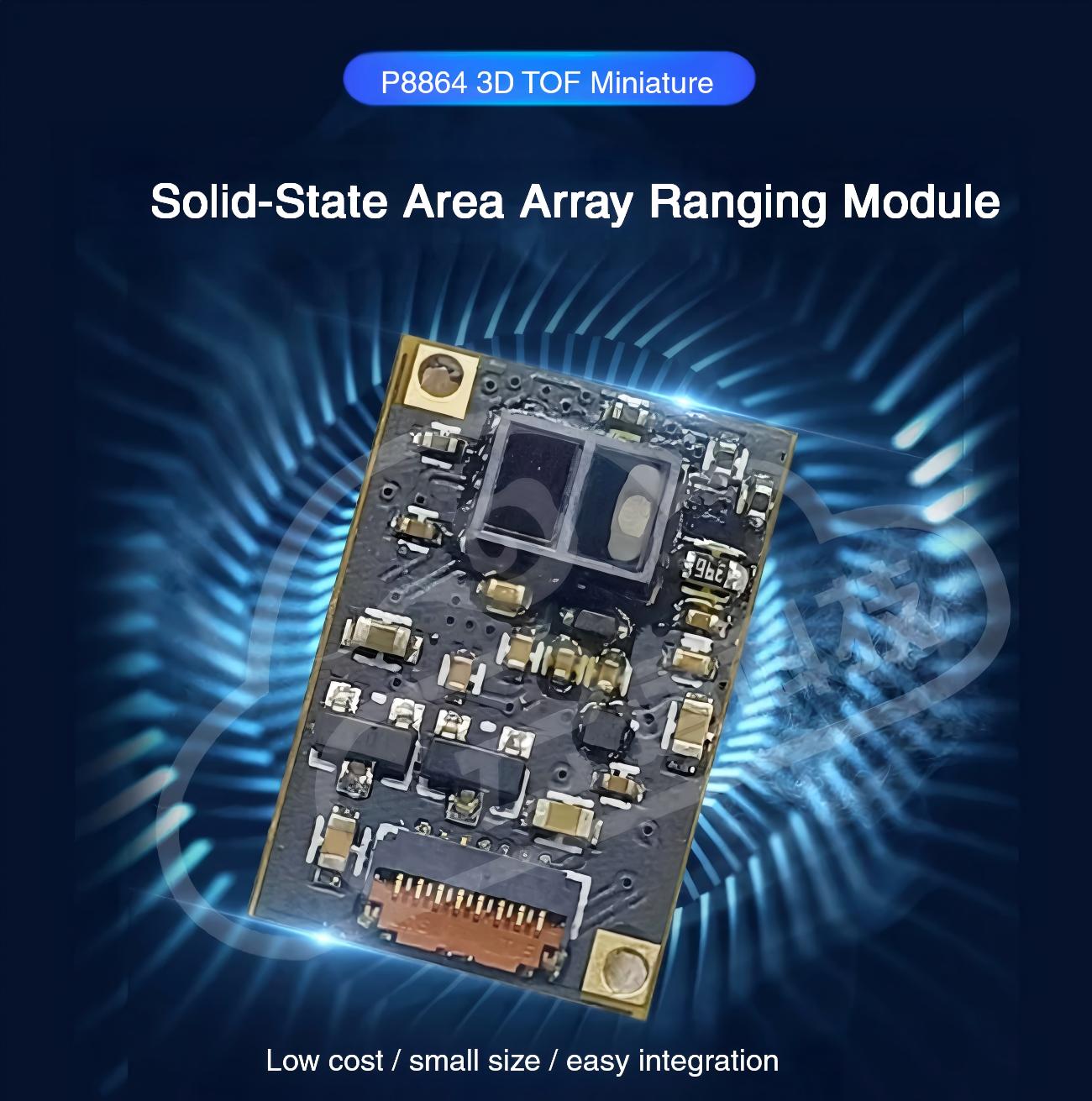 Yunshis P8864 3D TOF Miniature Sensor | Compact TOF Sensor for Robotics Development