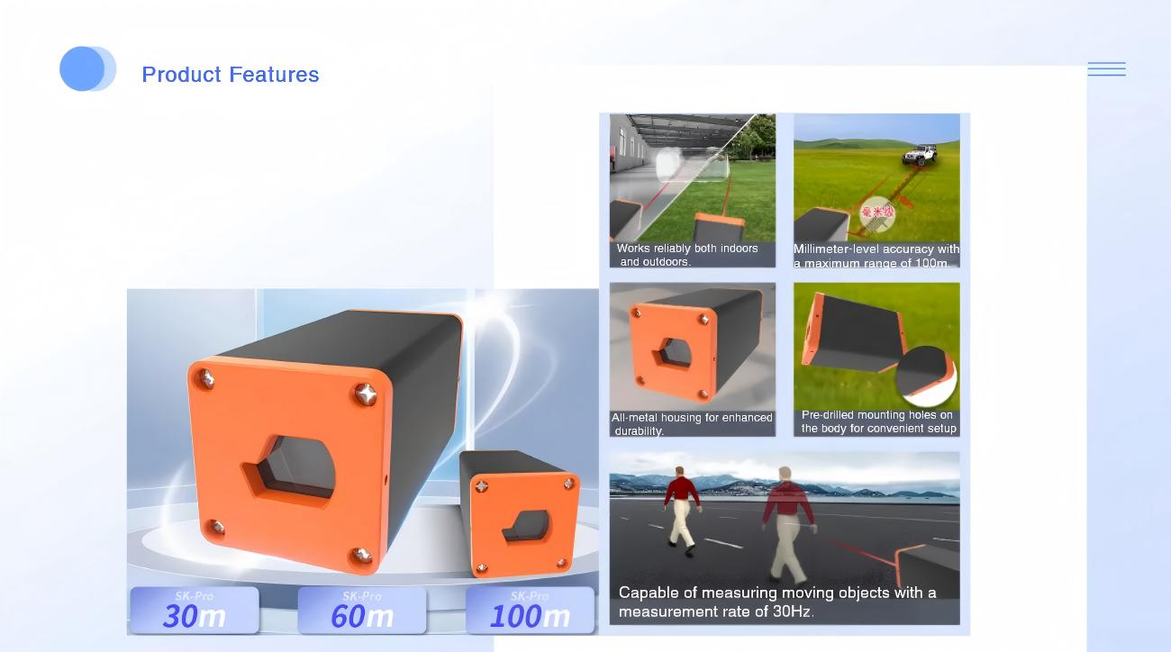 Yunshis SK-Pro Laser Ranging Sensor | Laser Ranging Sensor for Robotics & Automation